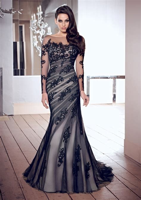 black wedding dresses with lace|classy elegant black wedding dresses.